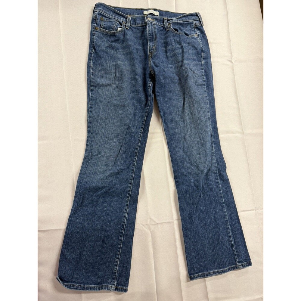 Levi’s Women’s 515 Boot-cut Jeans Med Wash Mid Rise Denim Size 14 M